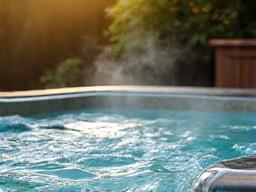 Luxurious outdoor jacuzzi